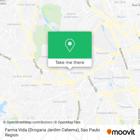 Farma Vida (Drogaria Jardim Cahema) map