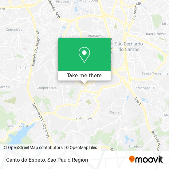 Canto do Espeto map