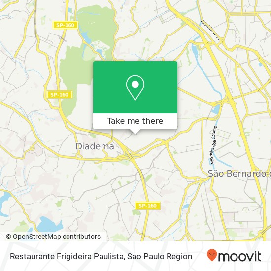 Mapa Restaurante Frigideira Paulista