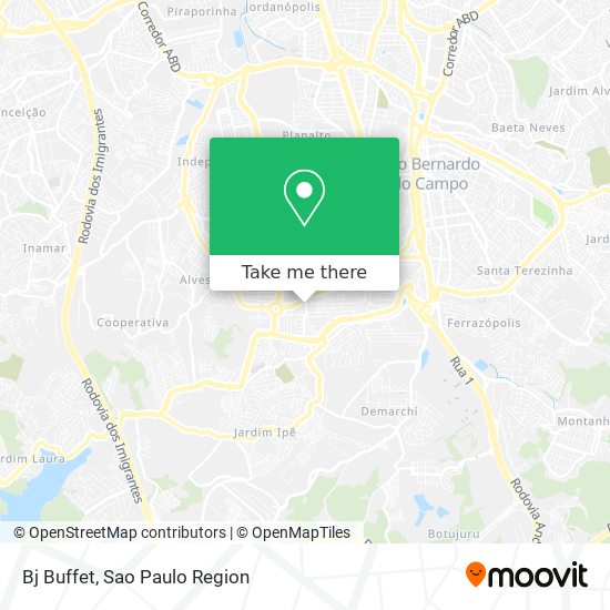 Bj Buffet map