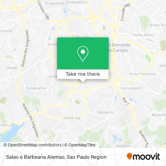 Salao e Barbearia Alemao map