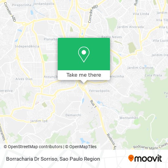 Borracharia Dr Sorriso map