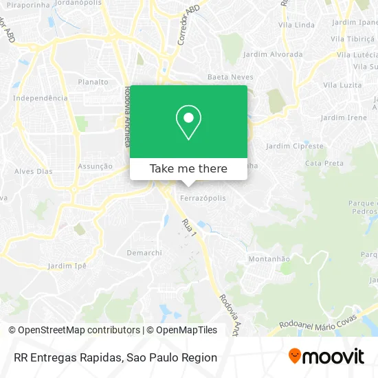 RR Entregas Rapidas map