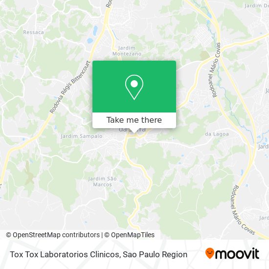Tox Tox Laboratorios Clinicos map