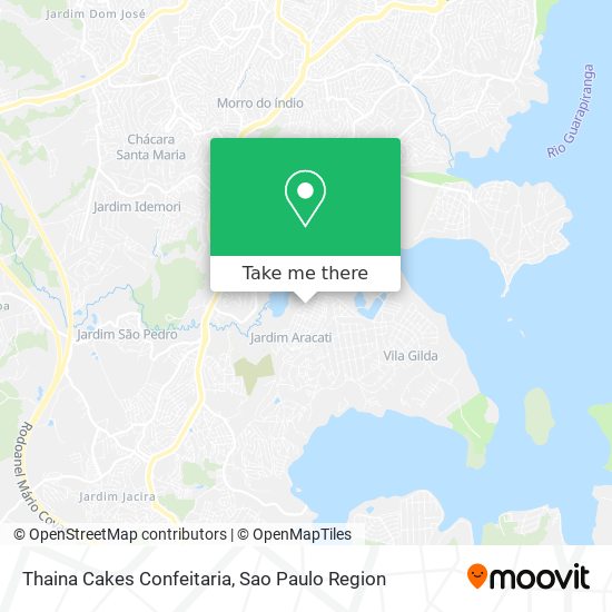 Thaina Cakes Confeitaria map