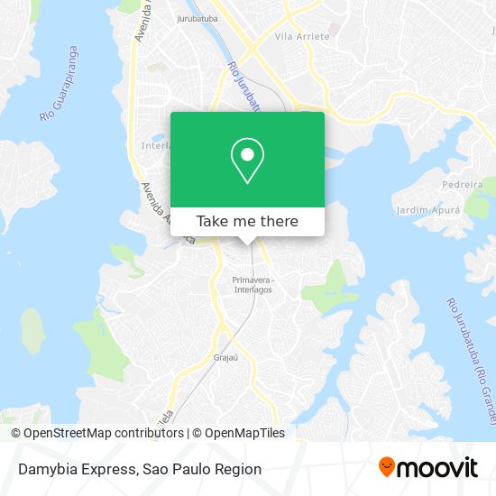Damybia Express map