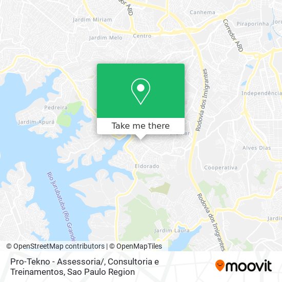 Mapa Pro-Tekno - Assessoria / , Consultoria e Treinamentos