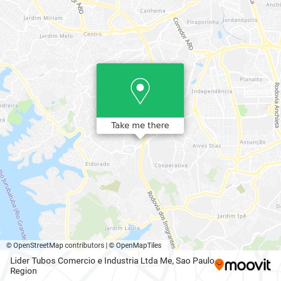 Lider Tubos Comercio e Industria Ltda Me map