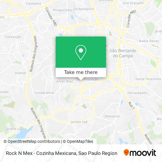 Mapa Rock N Mex - Cozinha Mexicana