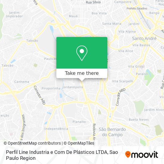 Perfil Line Industria e Com De Plásticos LTDA map