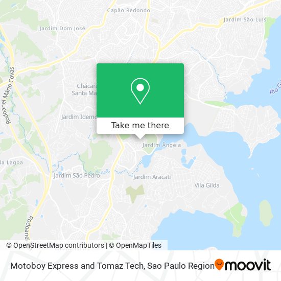 Motoboy Express and Tomaz Tech map
