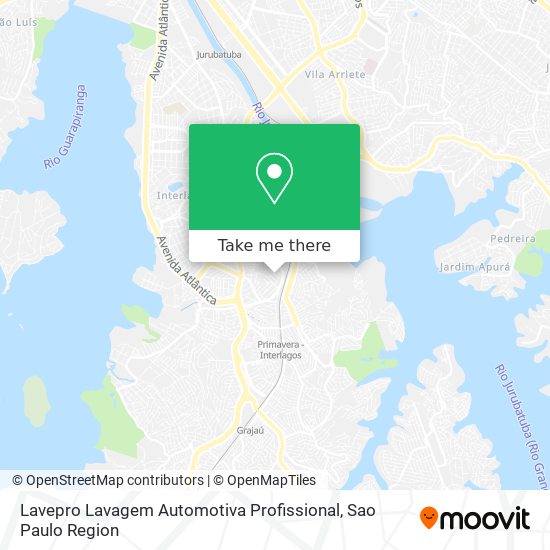 Mapa Lavepro Lavagem Automotiva Profissional