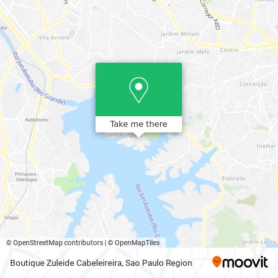 Mapa Boutique Zuleide Cabeleireira