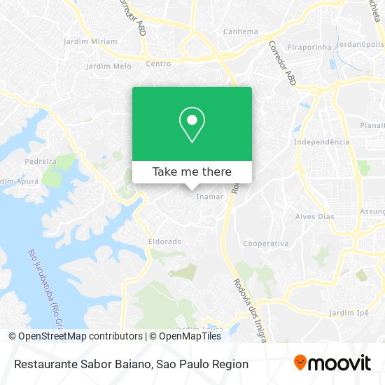 Mapa Restaurante Sabor Baiano