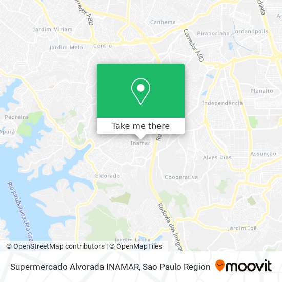 Supermercado Alvorada INAMAR map