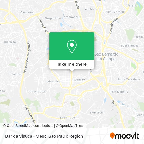 Bar da Sinuca - Mesc map