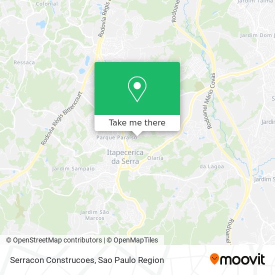 Mapa Serracon Construcoes