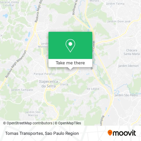 Tomas Transportes map