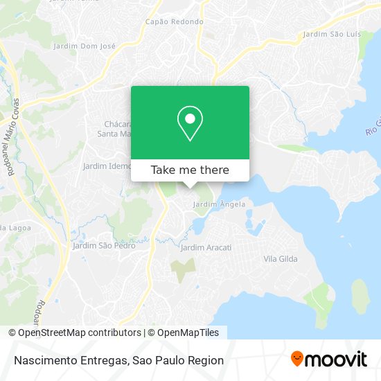 Nascimento Entregas map