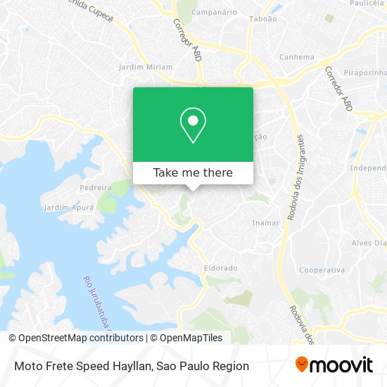 Moto Frete Speed Hayllan map