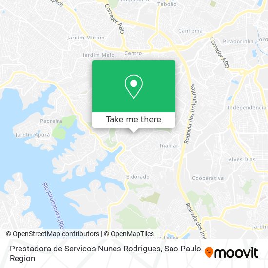 Mapa Prestadora de Servicos Nunes Rodrigues