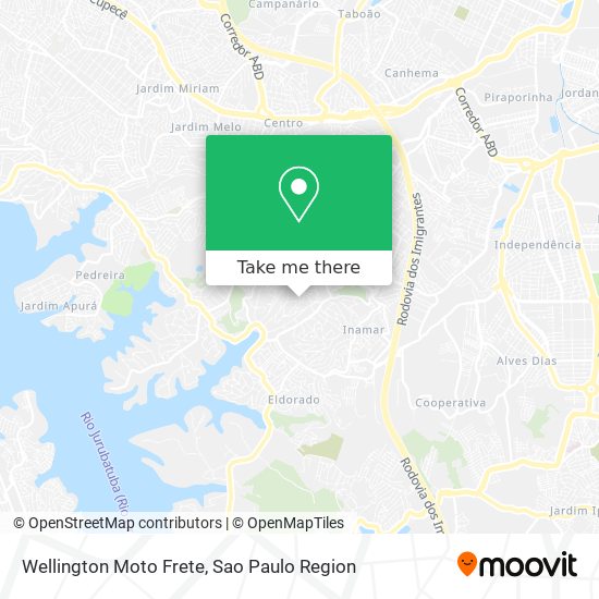 Wellington Moto Frete map