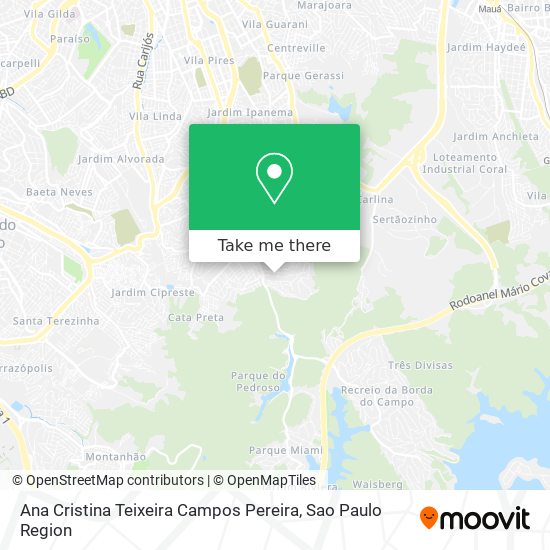 Ana Cristina Teixeira Campos Pereira map