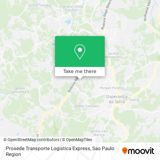 Prosede Transporte Logistica Express map