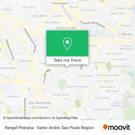 Rangel Pestana - Santo André map