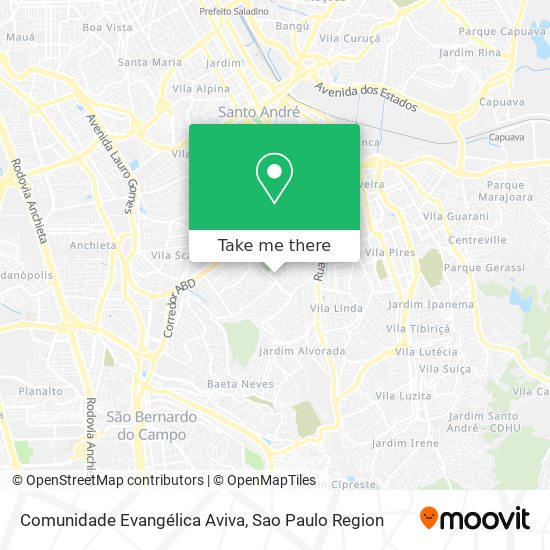 Comunidade Evangélica Aviva map