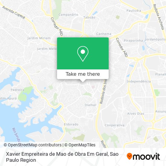 Xavier Empreiteira de Mao de Obra Em Geral map