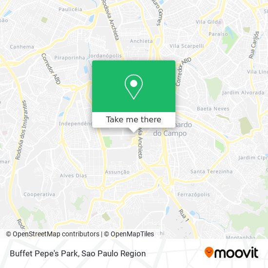 Mapa Buffet Pepe's Park