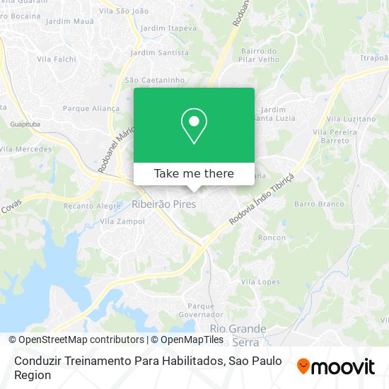 Mapa Conduzir Treinamento Para Habilitados