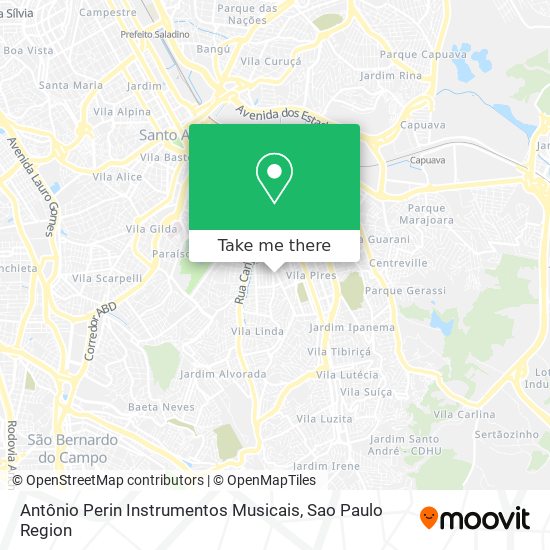 Antônio Perin Instrumentos Musicais map