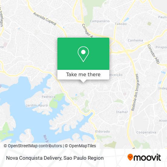 Mapa Nova Conquista Delivery