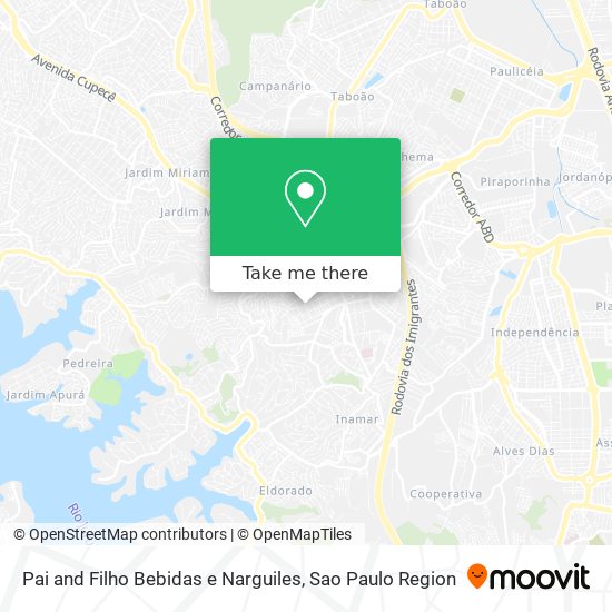 Mapa Pai and Filho Bebidas e Narguiles