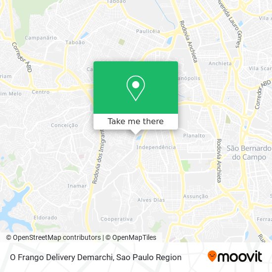 O Frango Delivery Demarchi map