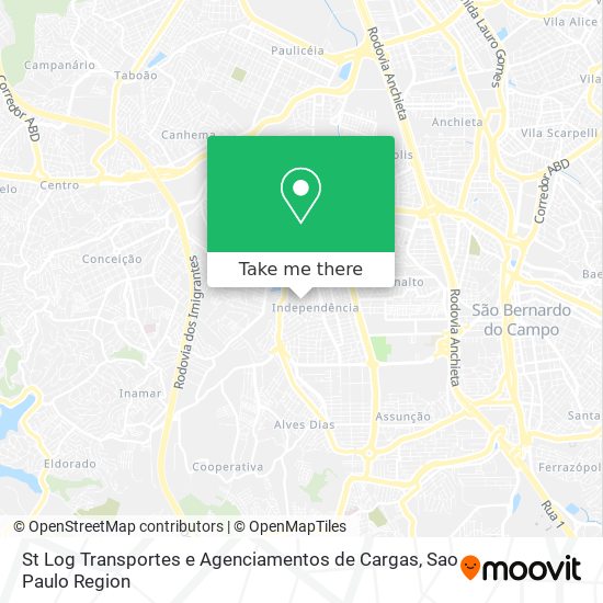 St Log Transportes e Agenciamentos de Cargas map