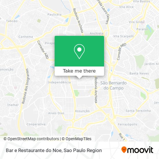 Mapa Bar e Restaurante do Noe