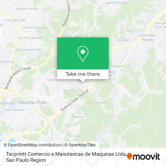 Tecprintt Comercio e Manutencao de Maquinas Ltda map