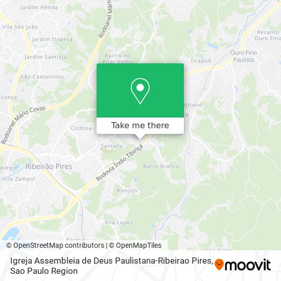 Igreja Assembleia de Deus Paulistana-Ribeirao Pires map
