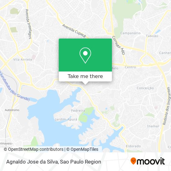 Agnaldo Jose da Silva map