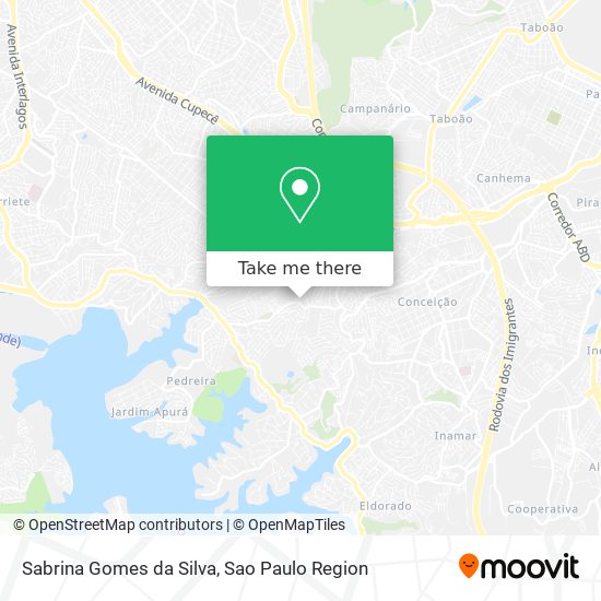 Sabrina Gomes da Silva map