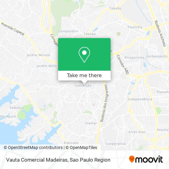 Vauta Comercial Madeiras map