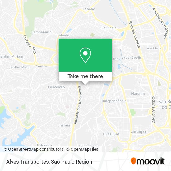 Alves Transportes map