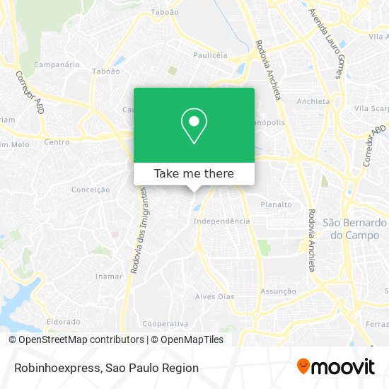 Robinhoexpress map