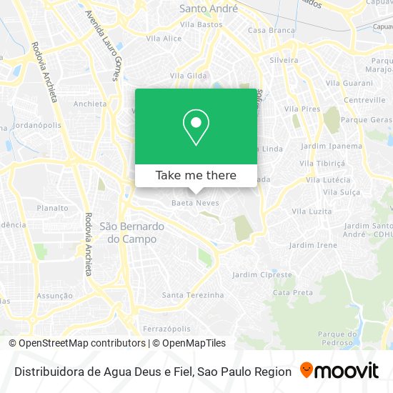 Distribuidora de Agua Deus e Fiel map