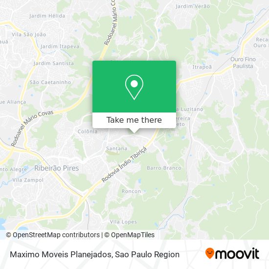 Mapa Maximo Moveis Planejados