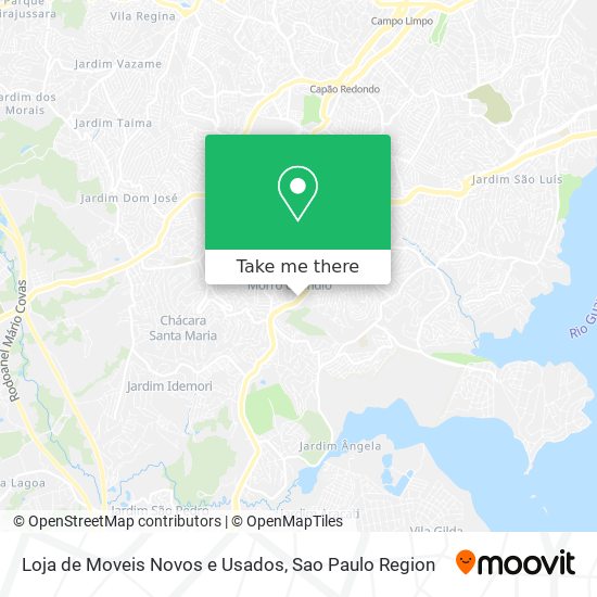 Mapa Loja de Moveis Novos e Usados