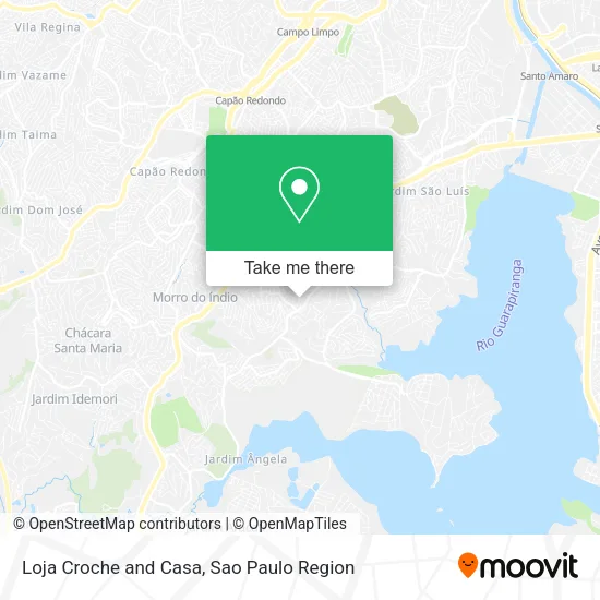 Loja Croche and Casa map